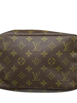 Pre-loved Louis Vuitton Monogram Pouch Bag, Brown, Brown