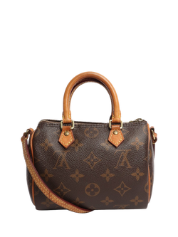 Pre-loved Louis Vuitton 2015 Monogram Nano Speedy Bag, Brown, Brown