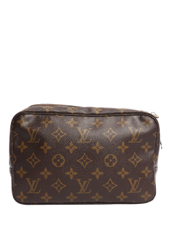 Pre-loved Louis Vuitton Monogram Cosmetic MM Pouch, Brown, Brown
