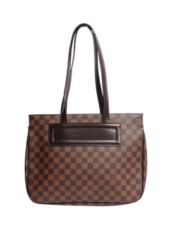 Pre-loved Louis Vuitton Vintage 2000 Damier Ebene Parioli GM Tote Bag, Brown, Brown