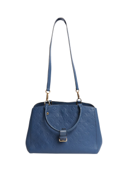 Pre-loved Louis Vuitton 2016 Monogram Empreinte Montaigne Shoulder Bag, Blue - view 2, Blue
