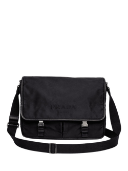 Pre-loved Prada Nylon Messenger Bag, Black, Black