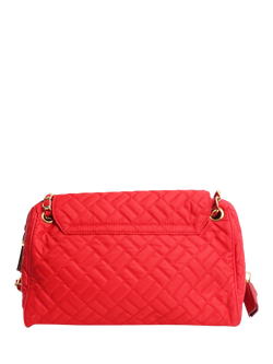 Pre-loved Prada Quilted Tessuto Nylon Flap Bag, Red - view 2, Red