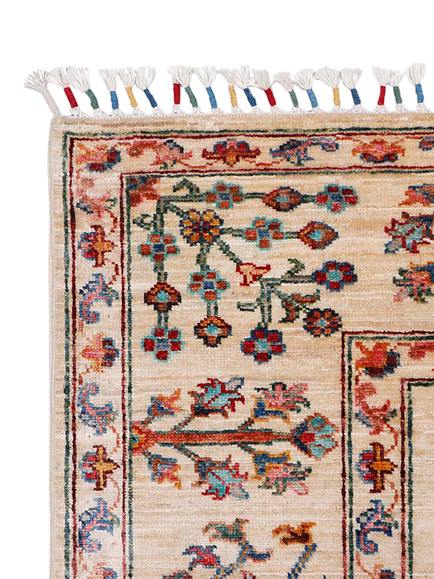 Gooch Luxury Pictorial Grove Hand Knotted Pure Wool Rug - view 2, Ivory
