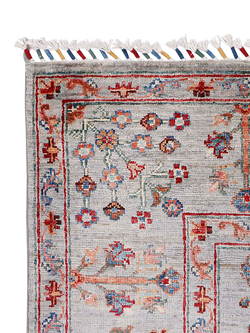 Gooch Luxury Pictorial Grove Hand Knotted Pure Wool Rug - view 2, Grey