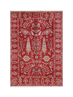 Gooch Luxury Pictorial Grove Hand Knotted Pure Wool Rug, Red