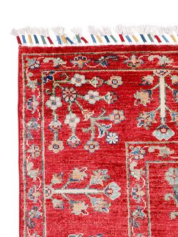 Gooch Luxury Pictorial Grove Hand Knotted Pure Wool Rug - view 2, Red