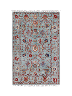 Gooch Luxury Sultani Majestic Hand Knotted Pure Wool Rug, Aqua