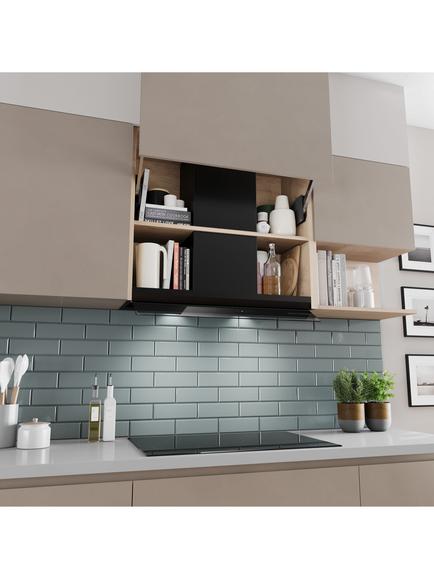 Bosch Series 6 DBB97DP60B Integrated 60cm Cooker Hood, Matt Black - view 2, Matt Black