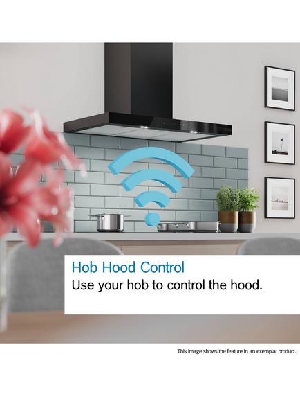 Bosch Series 6 DWB97DN60B 90cm Box Chimney Cooker Hood, Matt Black - view 2, Matt Black