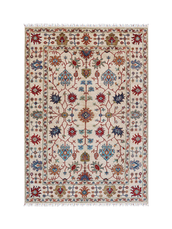 Gooch Luxury Sultani Majestic Hand Knotted Pure Wool Rug, Ivory