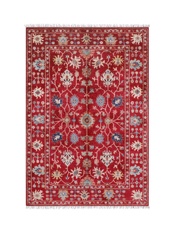 Gooch Luxury Sultani Majestic Hand Knotted Pure Wool Rug, Red