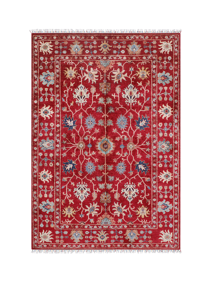 Gooch Luxury Sultani Majestic Hand Knotted Pure Wool Rug, Red