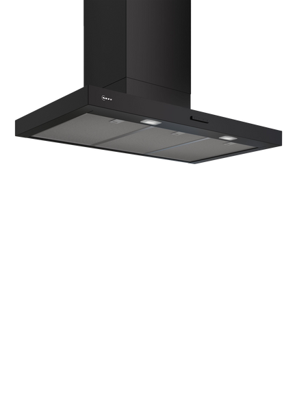 Neff N50 D95BCC2S0B 90cm Box Chimney Cooker Hood, Matt, Matt Black