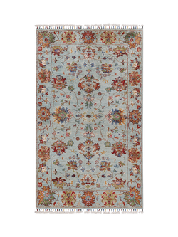 Gooch Luxury Sultani Regal Hand Knotted Pure Wool Rug, Aqua
