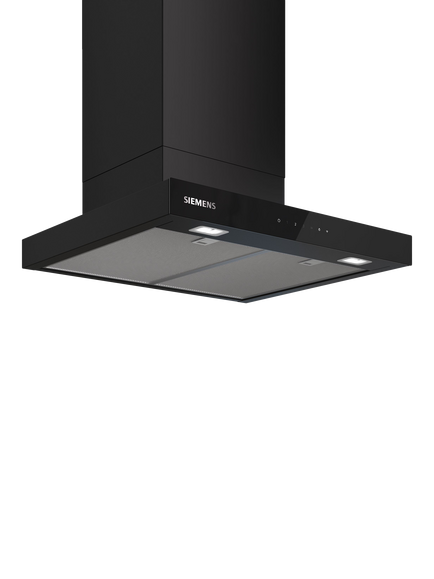 Siemens iQ500 LC67BDN60B 60cm Box Chimney Cooker Hood, Matt Black, Matt Black