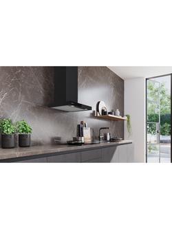 Siemens iQ500 LC67BDN60B 60cm Box Chimney Cooker Hood, Matt Black - view 2, Matt Black