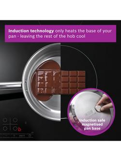 Bosch Series PIE61ABB5E  60cm Induction Hob, Matt Black - view 2, Matt Black