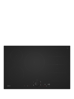 Neff N90 T68NUV4A0 80cm Flex Induction Hob with Twist Pad, Matt Black, Matt Black