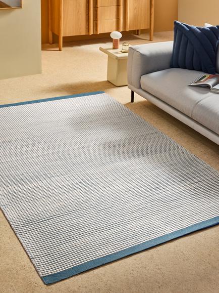MADE Mac Bobble Rug, Blue - view 2, Blue