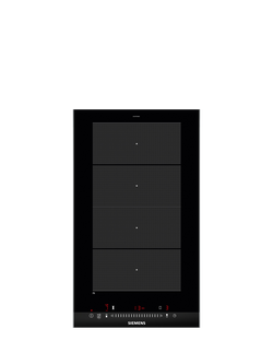 Siemens iQ700 EX375FXB1E 30cm Domino Flex Induction Hob, Black, Black