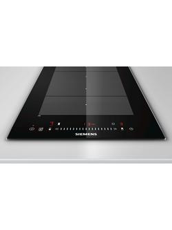 Siemens iQ700 EX375FXB1E 30cm Domino Flex Induction Hob, Black - view 2, Black