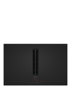 Siemens iQ700 EX81AHL26E 80cm Vented flexInduction Hob with fryingSensor Pro, Matt Black, Matt Black
