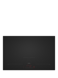 Siemens iQ700 EX81AHYC1E 80cm Vented flexInduction Hob with fryingSensor Pro, Matt Black, Matt Black