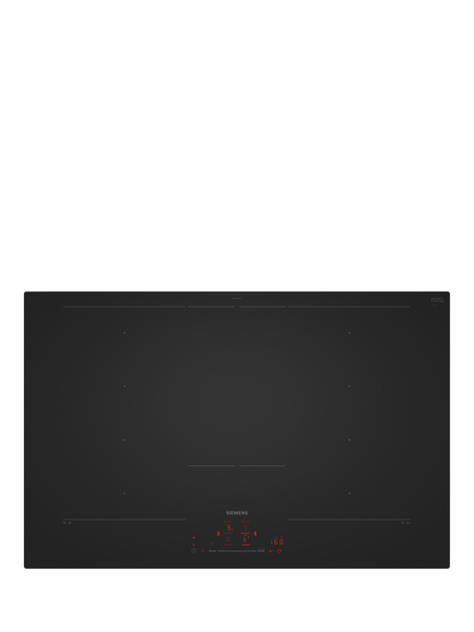 Siemens iQ700 EX81AHYC1E 80cm flexInduction Hob with fryingSensor Pro, Matt Black, Matt Black