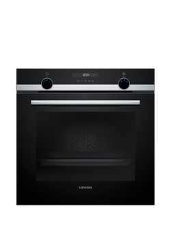 Siemens HB537GBS3B Built In Electric Single Oven, Stainless Steel, Stainless Steel