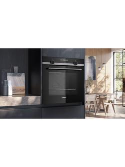 Siemens HB537GBS3B Built In Electric Single Oven, Stainless Steel - view 2, Stainless Steel