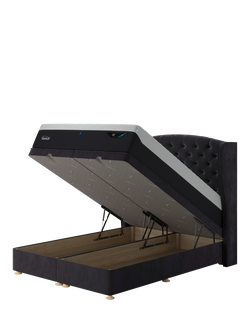 TEMPUR® OUTLET Suffolk Ottoman Bed, Super King Size, Like New, Coal, Coal