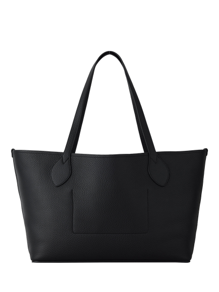 Mulberry Leather Twin Handle Tree Tote Bag - view 2, Black