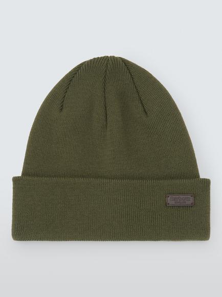 Barbour Tattersall Beanie Hat & Scarf Gift Set, Olive/Forest Mist - view 2, Olive/Forest Mist