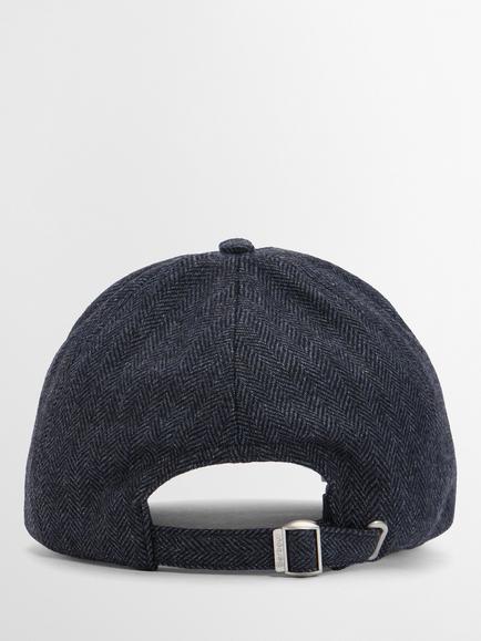 Barbour Barlow Wool Blend Herringbone Cap, Olive Green - view 2, Olive Green