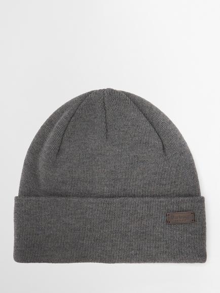Barbour Healey Beanie Hat, Charcoal, Charcoal