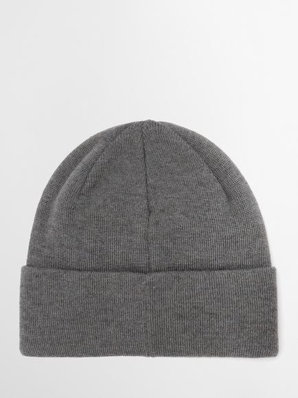 Barbour Healey Beanie Hat, Charcoal - view 2, Charcoal