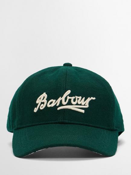 Barbour Bowery Wool Blend Baseball Cap, Forest Green, Forst Green