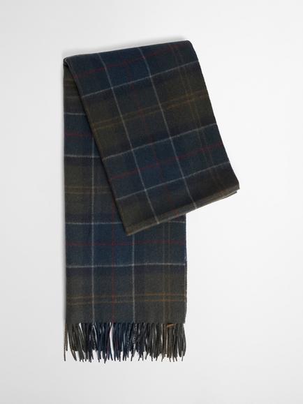 Barbour Brden Wool Scarf, Shadow Tartan, Shadow Tartan