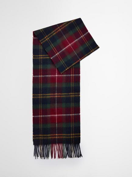 Barbour Wool Cashmere Blend Scarf, Winterberry Tartan, Winterberry Tartan