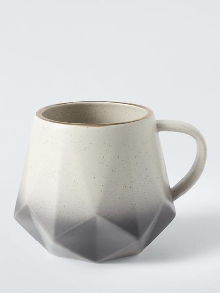 John Lewis Made by Care Stoneware Mug, 380ml, Brown, Brown