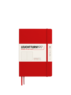 LEUCHTTURM1917 A5 Medium Hardcover Dotted Notebook, Cherry, Cherry