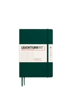 LEUCHTTURM1917 A5 Medium Hardcover Dotted Notebook, Green, Green