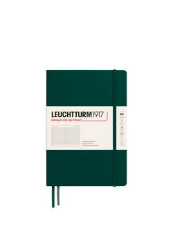 LEUCHTTURM1917 A5 Medium Ruled Hardcover Notebook, Green, Green