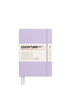 LEUCHTTURM1917 A5 Medium Ruled Hardcover Notebook, Purple, Purple
