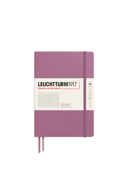 LEUCHTTURM1917 A5 Medium Ruled Hardcover Notebook, Rose, Rose