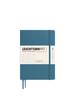 LEUCHTTURM1917 A5 Medium Dotted Hardcover Notebook, Blue, Blue