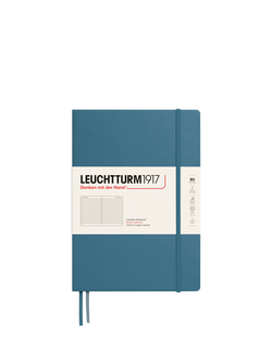 LEUCHTTURM1917 B5 Ruled Hardcover Notebook, Blue, Blue