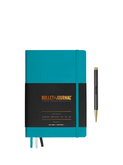 LEUCHTTURM1917 A5 Edition 2 Medium Bullet Journal Notebook, Green, Green