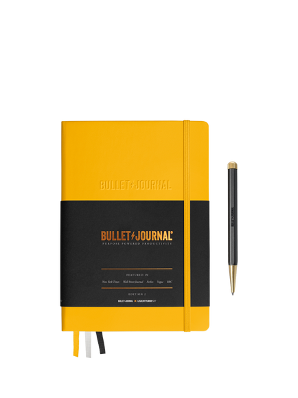 LEUCHTTURM1917 A5 Edition 2 Medium Bullet Journal Notebook, Yellow, Yellow